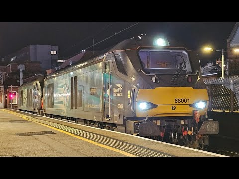 DRS 68002+68001 At Doncaster From Doncaster Up Decoy 