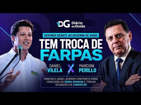 Segundo debate ao Governo de Goiás tem troca de farpas entre Marconi Perillo e Daniel Vilela