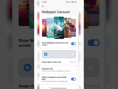 Wallpaper carousel on redmi #shorts #xiaomi #redmi #hyperos2 #hyperos #redminote