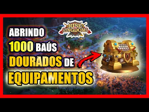 ABRINDO 1000 BAÚS DOURADOS DE PLANTAS DE EQUIPAMENTOS - RISE OF KINGDOMS