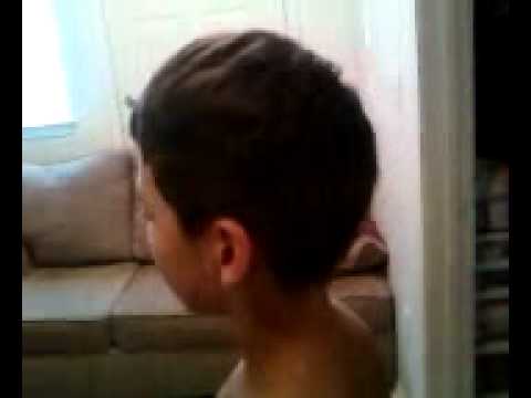 Gage 1st haircut by his daddy, my Bro Tito aka Strange One.