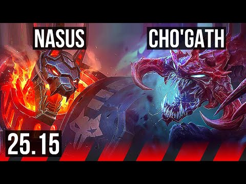 NASUS vs CHO'GATH (TOP) | 600+ games | NA Master | 25.15