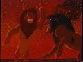 The Lion King 1994 Simba Vs Scar Scene VHS Capture