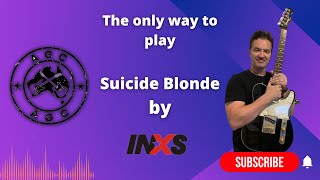 Suicide Blonde by INXS. guitar lesson