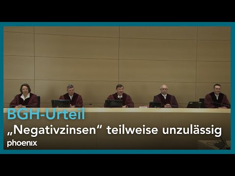 BGH-Urteil: „Negativzinsen“ teilweise unzulässig