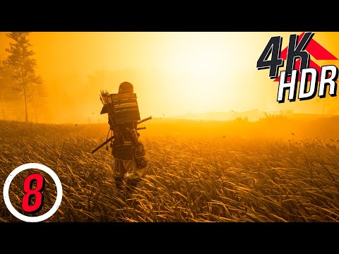 [4K HDR] Ghost of Tsushima (100%, Platinum, Hard)  Walkthrough part 8 - Burn Down Logging Base