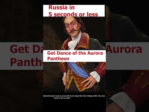 How to play RUSSIA in 5 seconds or less in civ 6! #shorts