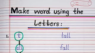 Make word using the  letters