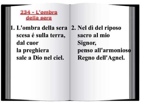234 L'ombra della sera - Innario Chiesa Cristiana Avventista del Settimo Giorno 2014