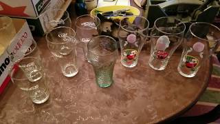 Various Coca-Cola libbey glasses