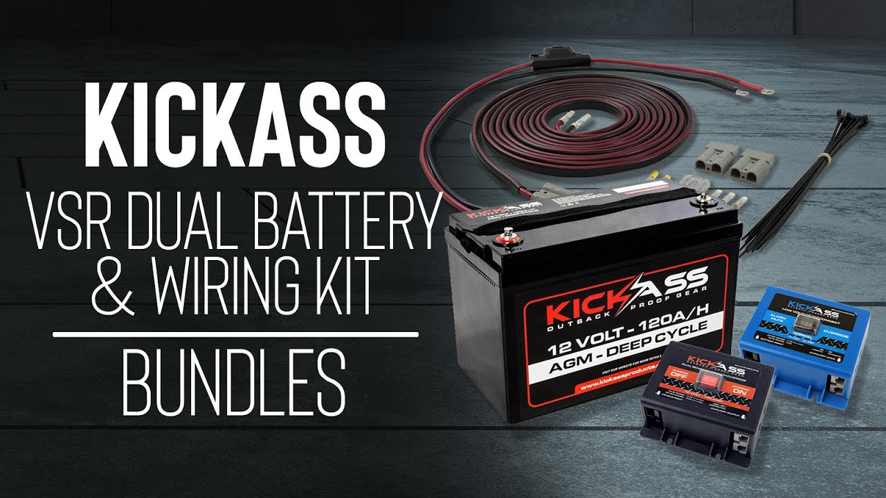 Watch detailed video of KickAss VSR Dual Battery Wiring Kit Single Core 8mm