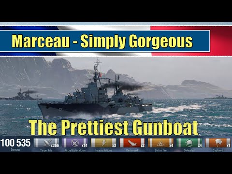 The Gorgeous Marceau | Full Gunboat | World of Warships