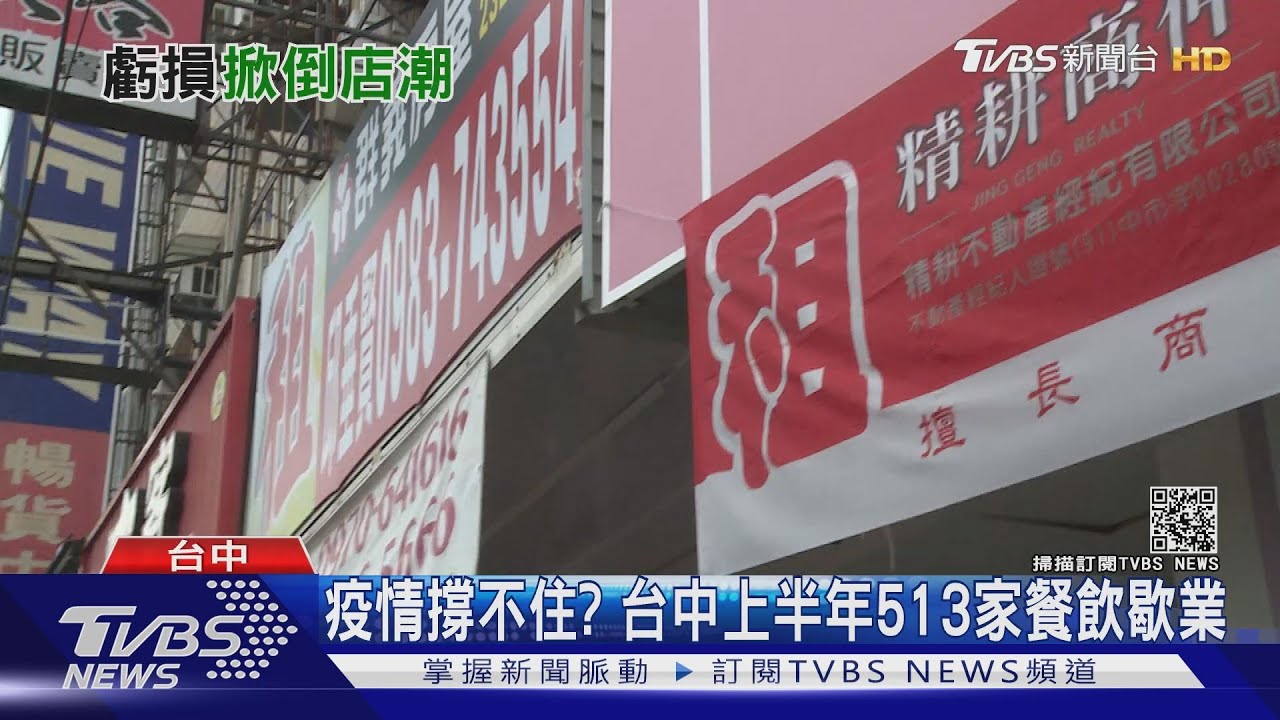疫情撐不住? 台中上半年513家餐飲歇業