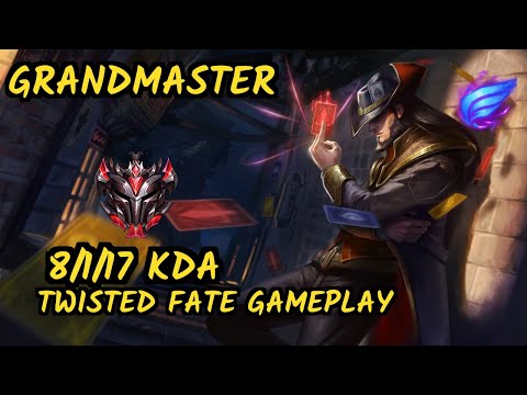 PNG Tinowns (TWISTED FATE) vs RYZE - 8/1/17 KDA MID GAMEPLAY - BR Ranked GRANDMASTER
