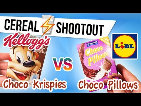 KELLOGG'S VS LIDL CEREALS SHOOTOUT 🔫  CHOCO KRISPIES vs CHOCO PILLOWS