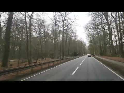 Anfahrt Hodenhagen im Landkreis Heidekreis in Niedersachsen/ Deutschland.