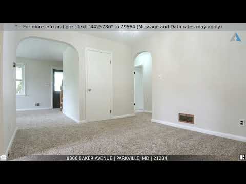 Priced at $1,775 - 8806 Baker Avenue, Parkville, MD 21234