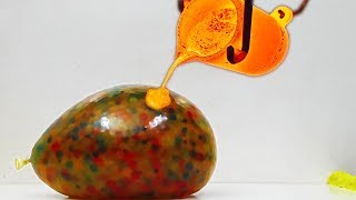 EXPERIMENT LAVA vs 6000 Orbeez Balloon Bomb