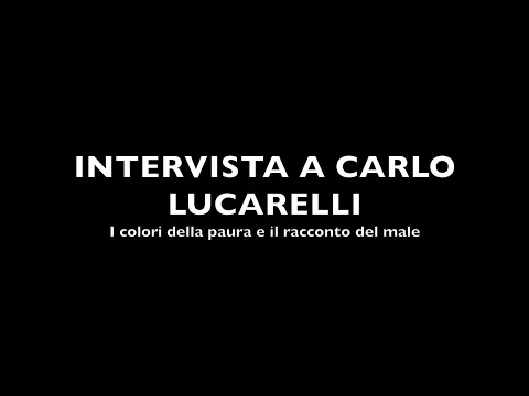 Carlo Lucarelli in pillole: i colori della paura e il racconto del male.