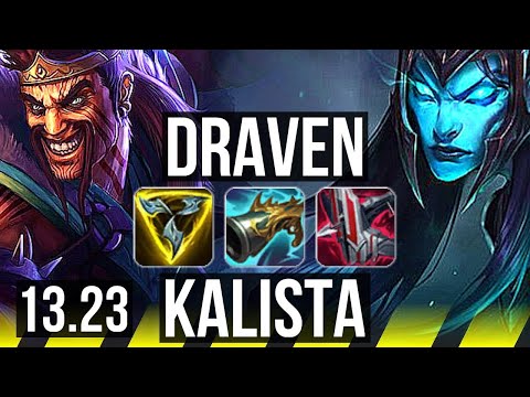 DRAVEN & Nautilus vs KALISTA & Thresh (ADC) | Rank 1 Draven, Rank 6 | KR Challenger | 13.23