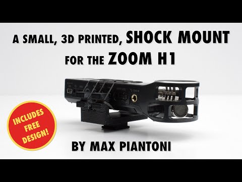 A Small 3D Printable Shock Mount For Your Zoom H1