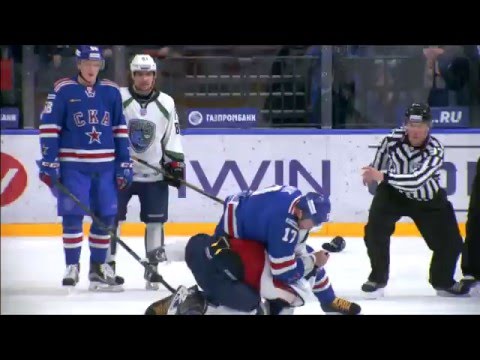 KHL Fight: Ilya Kovalcuk VS Evgeny Orlov full incident