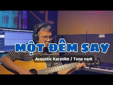 Một Đêm Say Acoustic Karaoke Tone Nam | Thịnh Suy | LIKE Acoustic