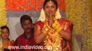 Welcoming the bride in Hindu marriage