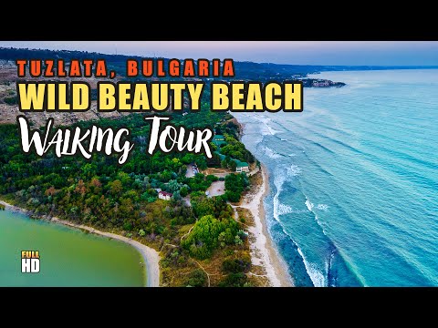 Wild Beauty - Tuzla, Bulgaria. Virtual Walking Tour, Beach Walking - Nature Walk