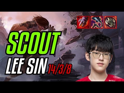 SCOUT - LEE SIN vs QIYANA MID - KR CHALLENGER - PATCH 11.8