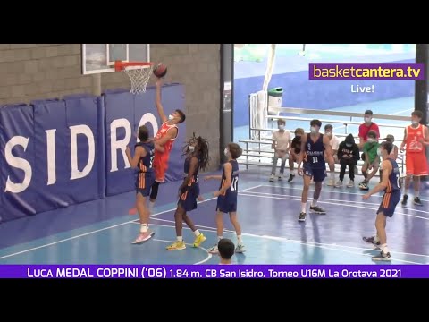 Luca MEDAL COPPINI ('06) 1.84 M. CB San Isidro. Torneo Internacional Cadete-U16M La Orotava 2021