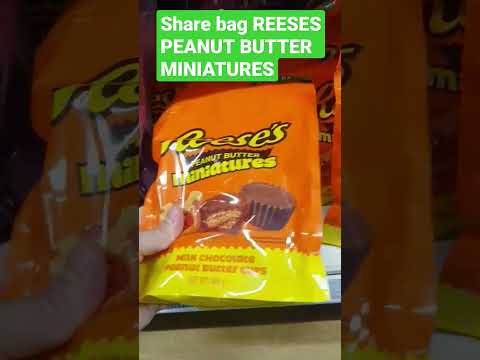 Share bag REESES #PEANUT BUTTER MINIATURES #Shorts #trending #viral #Sounds #youtubeshorts #videos