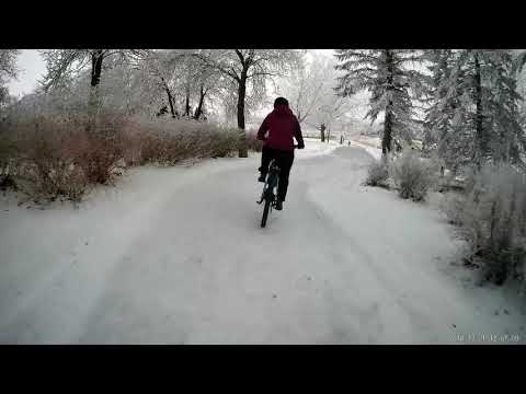Icy bike ride   2018 12 01