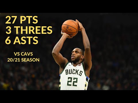 Khris Middleton 27 Pts 3 Threes 5 Rebs 6 Asts Highlights vs Cleveland Cavaliers | NBA 20/21 Season