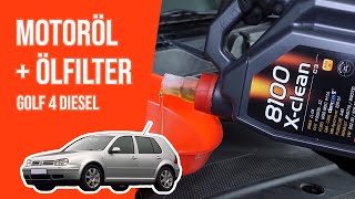 Youtube thumbnail of video "Wie GOLF 4 1.9 TDI Motoröl und Ölfilter wechseln 🛢"