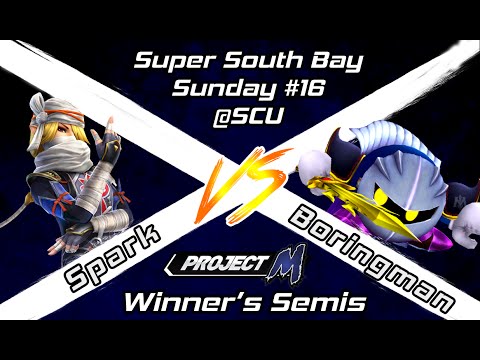 SSBS 16 - Winners Semis - Spark (Sheik) v Boringman (Meta Knight) (Mario)