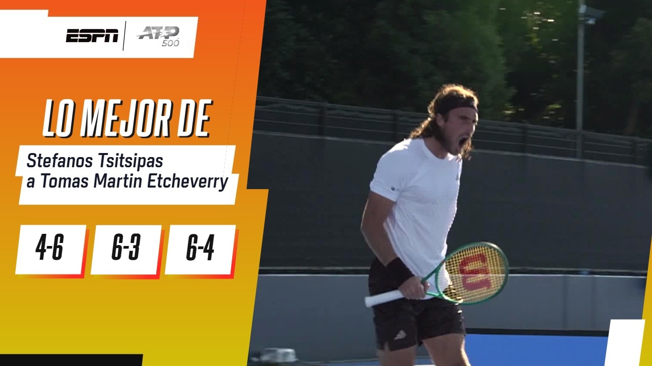 TSITSIPAS SE DESPERTÓ Y REMONTÓ CONTRA ETCHEVERRY PARA AVANZAR EN EL ATP 500 DE TOKYO | RESUMEN