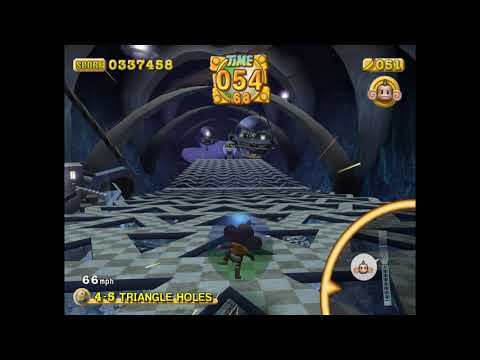 Super Monkey Ball 2 World 4 - 5 triangle holes