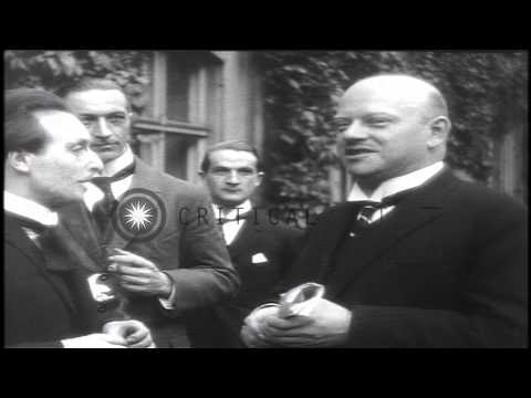 Gustav Stresemann in Germany. HD Stock Footage