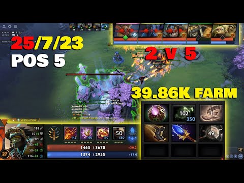 Crazy 2v5 Shadow shaman carry the game as pos 5