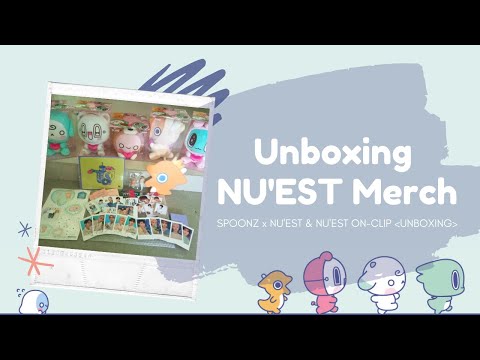 [V19] Unboxing NU'EST Merch (SPOONZ x NU'EST & NU'EST On-Clip Unboxing) | Macy Mumbing