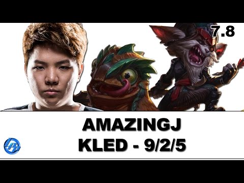 AmazingJ - Kled vs Gragas - Patch 7.8