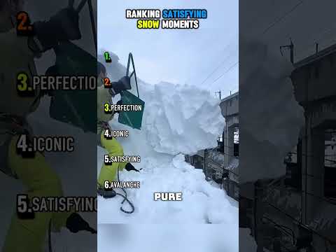 RANKING SATISFYING SNOW MOMENTS ❄️😌#usa