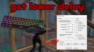 How To Get Lower Delay WITH Filterkeys! (filterkeys settings)