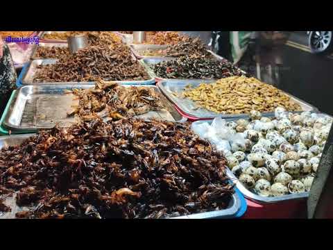Kandal Market night food , Walking | Exploring night food , Phnom Penh
