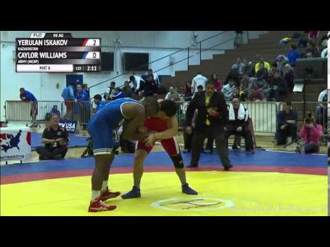 98 KG Gold - Yerulan Iskakov (Kazakhstan) vs. Caylor Williams (Army)
