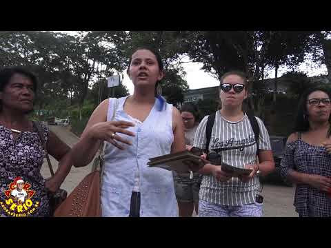 Eduardo e Professora se decepcionam com a coleta seletiva de Juquitiba que não existe.