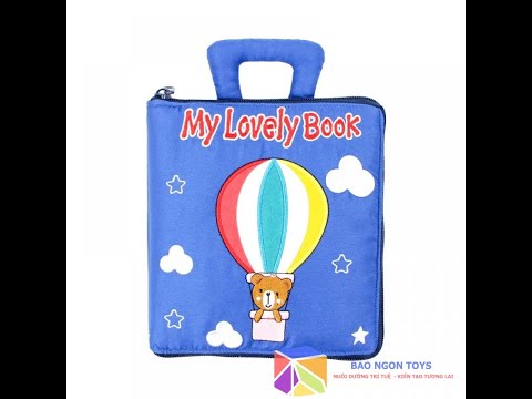 SÁCH VẢI BÓC DÁN QUIET BOOK RÈN LUYỆN CÁC KỸ NĂNG VẬN ĐỘNG TINH VÀ GIÚP BÉ HỌC TIẾNG ANH - BAO NGON TOYS - SV73C