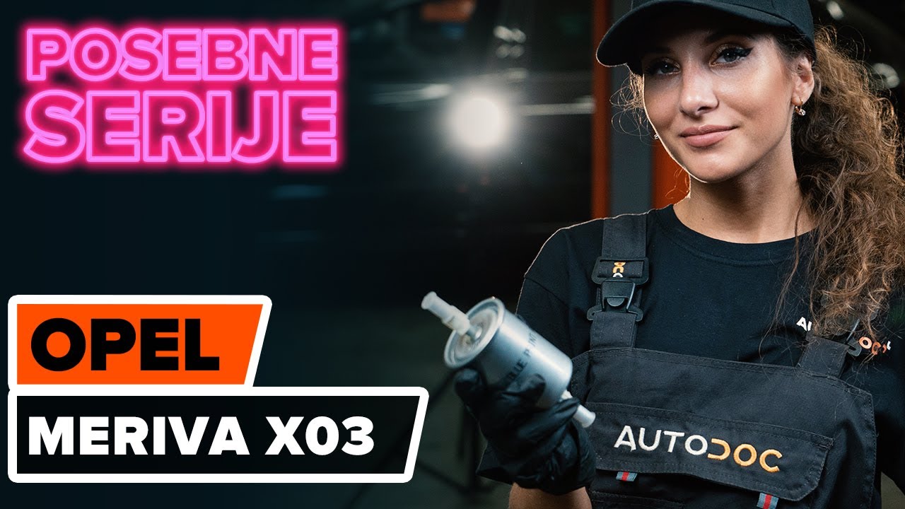 Kako zamenjati avtodel filter goriva na avtu Opel Meriva X03 – vodnik menjave