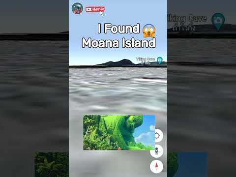 I Found Moana Island🏝 On Google Earth😱 #shorts #moana